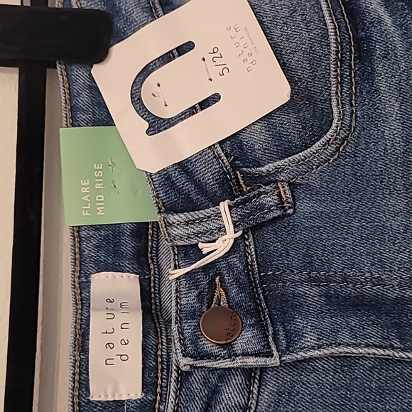 Nature Denim Flare Mid Rise Jeans 5/26 - Picture 4 of 6